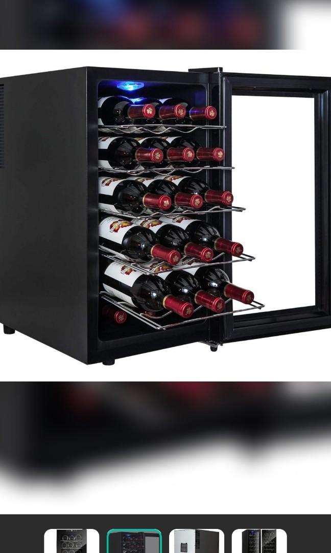 Kalamera Kr 18ajpe 18 Bottles Freestanding Touchscreen Wine Cooler Electronic Controls Wine Fridges Black 48ltr Wine Refrigerator Tv Home Appliances Kitchen Appliances Wine Cellar Storage On Carousell