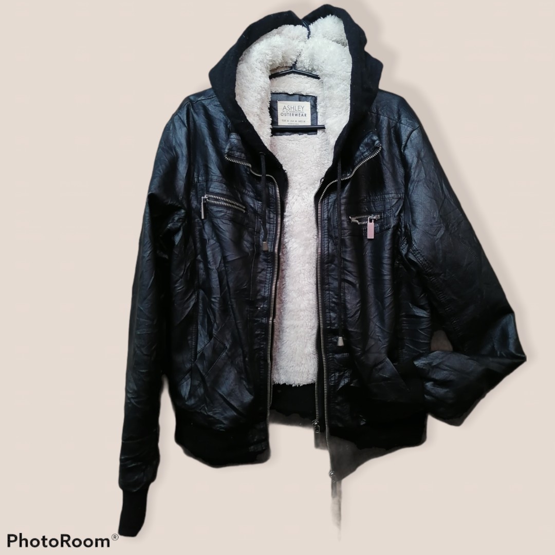 LEATHER JACKET Ashley Outerwear Women s Fashion Coats Jackets