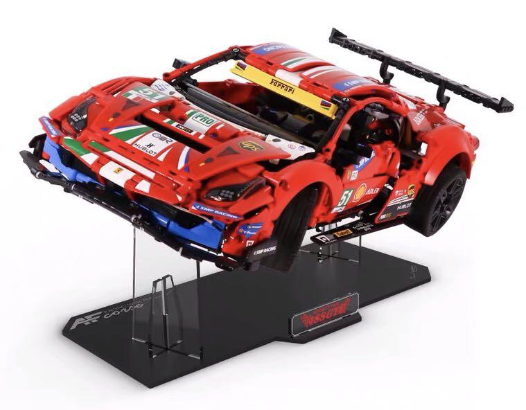 Lego Ferrari 488 GTE and display stand (Category: Lego & Building Sets) located in Mandaluyong City. Submitted by joppee (Listing ID 1096412709, Image 1). Description: Protected with a LEGO brown box and sealed in original packaging. Display stand will be provided free.