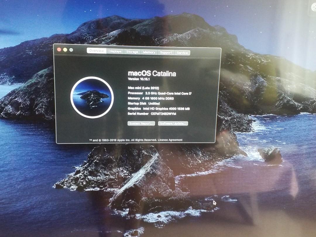 Mac mini (Category: Desktops) located in Singapore. Submitted by exchawla (Listing ID 1096298043, Image 3). Description: works perfectly , specs in pictures. cutting edge display.