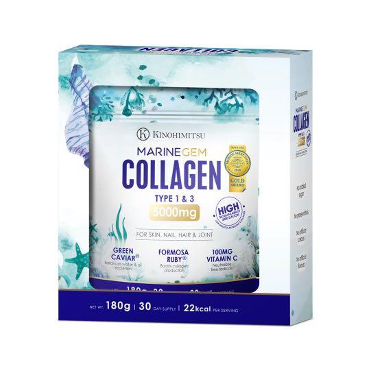 MarineGem Collagen 5000mg, Health & Nutrition, Health Supplements ...