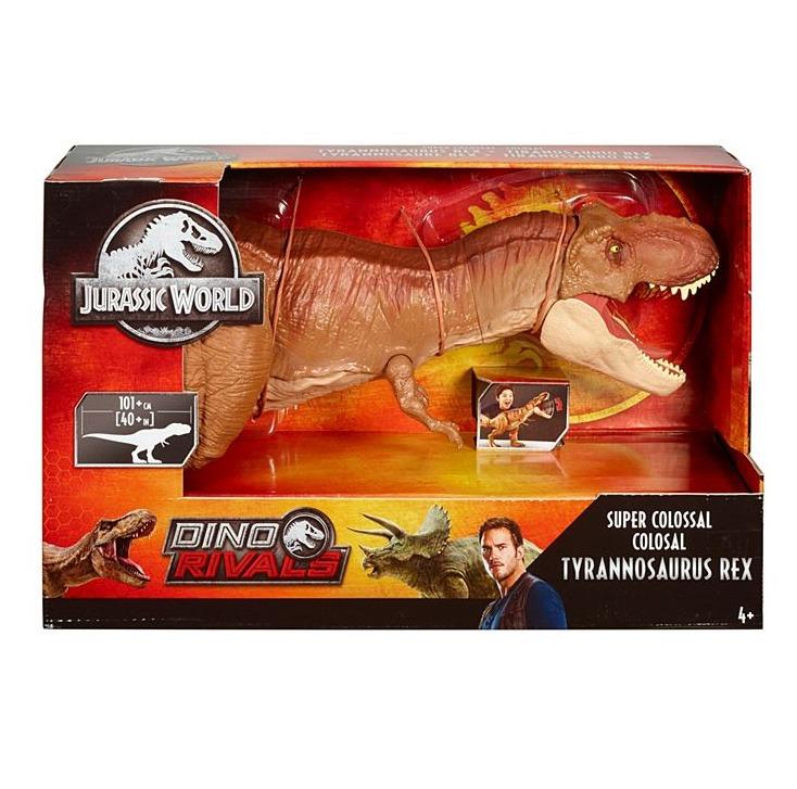 Mattel Super Colossal Tyrannosaurus Rex 2019 Series I Jurassic World Dino Rivals Toys FMM63