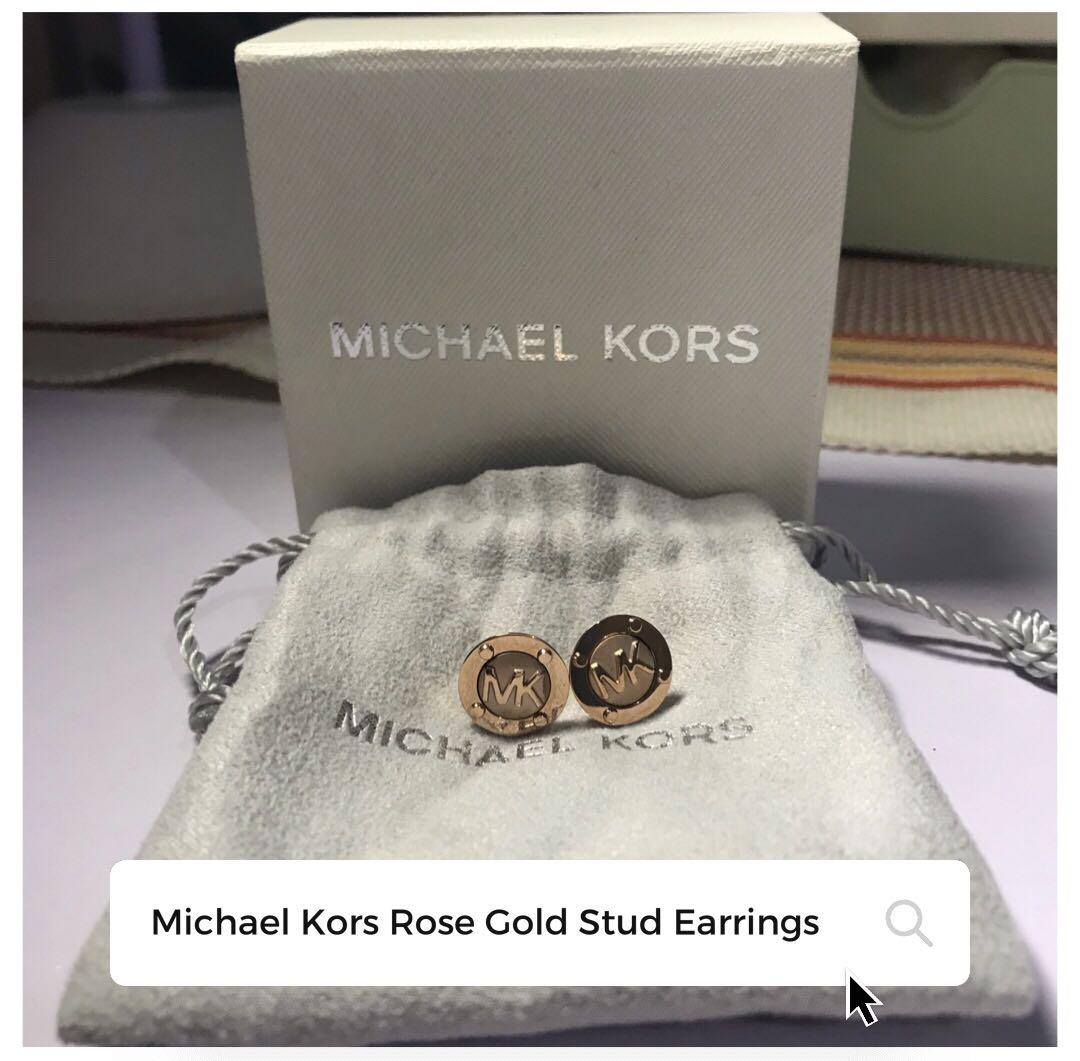 michael kors circle earrings
