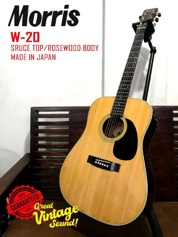 Morris W-20 ヴィンテージ・アコースティック・ギター - ギター