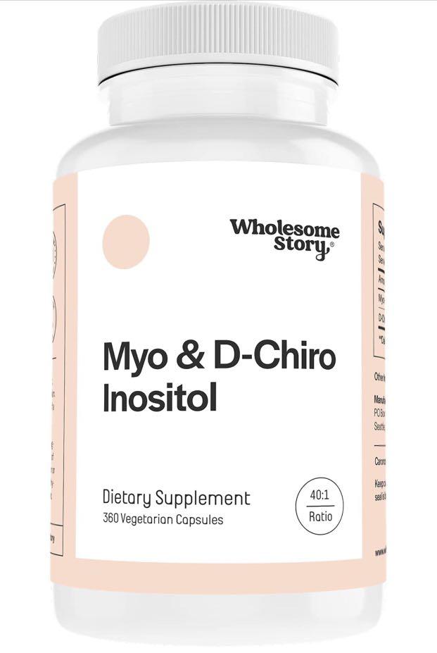  Premium Inositol Supplement - Myo-Inositol and D-Chiro Inositol  Plus Folate and Vitamin D - Ideal 40:1 Ratio - Hormone Balance & Healthy  Ovarian Support for Women - Vitamin B8-30 Day Supply 