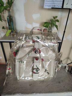 PARFOIS jelly bag with cherry print straps