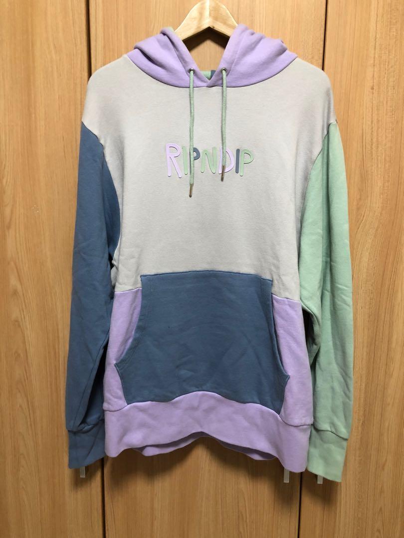 Ripndip color block hoodie on sale