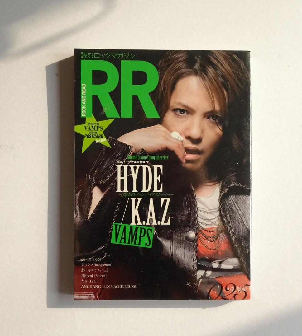 Rock And Read Rr Vol 25 Japanese Rock Magazine Cover Vamps Hyde Books Stationery Books On Carousell