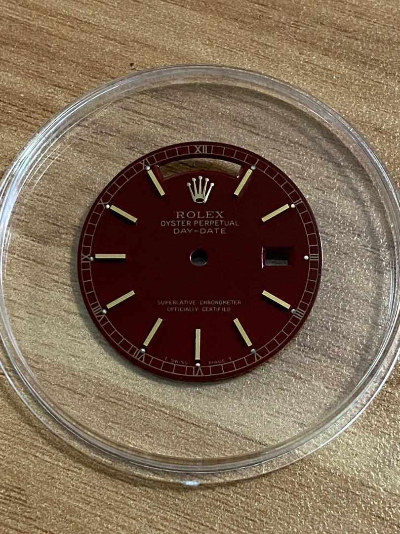 rolex burgundy dial