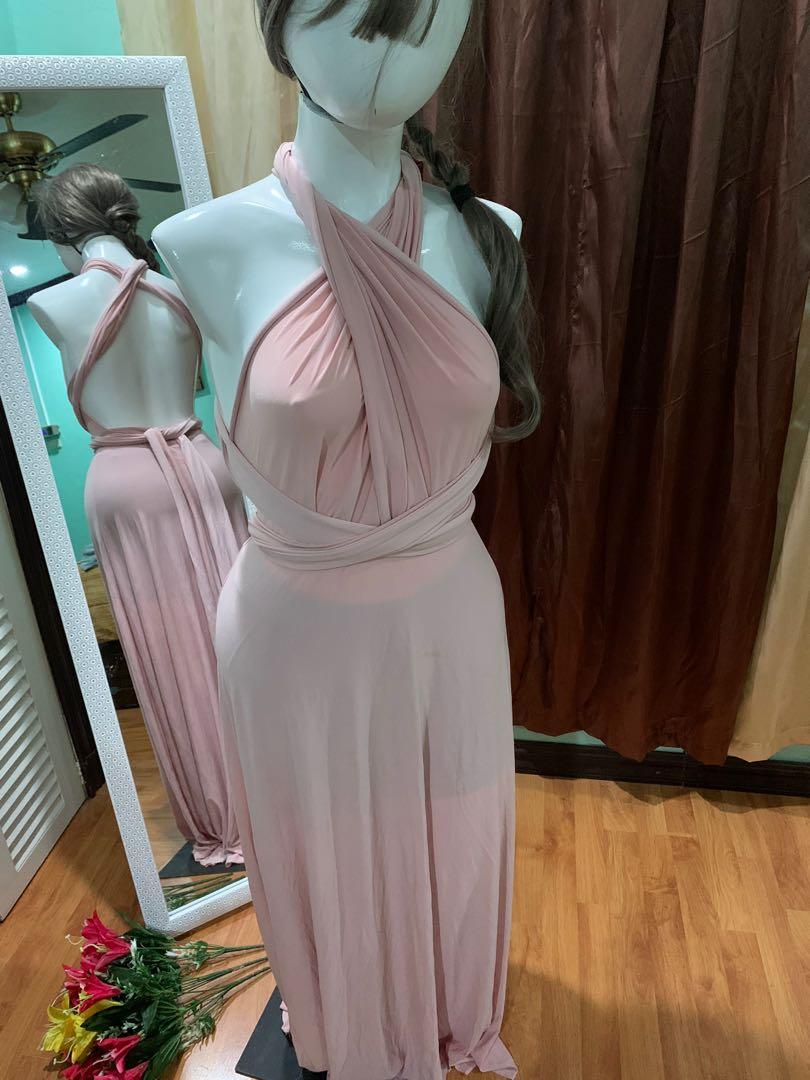 rose pink infinity dress