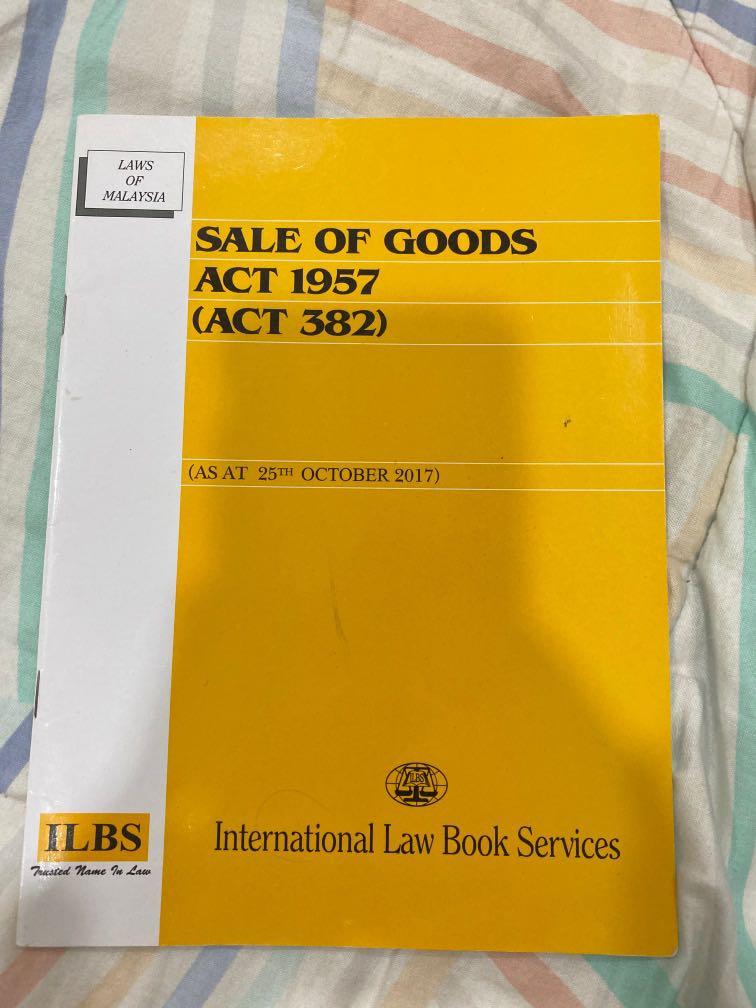 Sale Of Goods Act 1957 Annotated Textbooks On Carousell