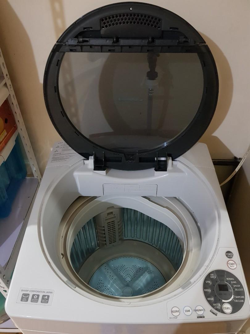 DISPOSAL SALE! Sharp Fully Automatic Washing Machine 7.5 kg, TV & Home