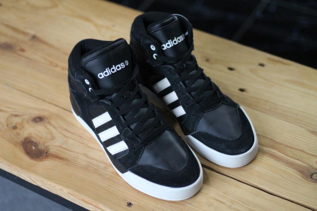 Size 9.5 UK ADIDAS BBNEO Raleigh Leather Highcut Shoes. Men s