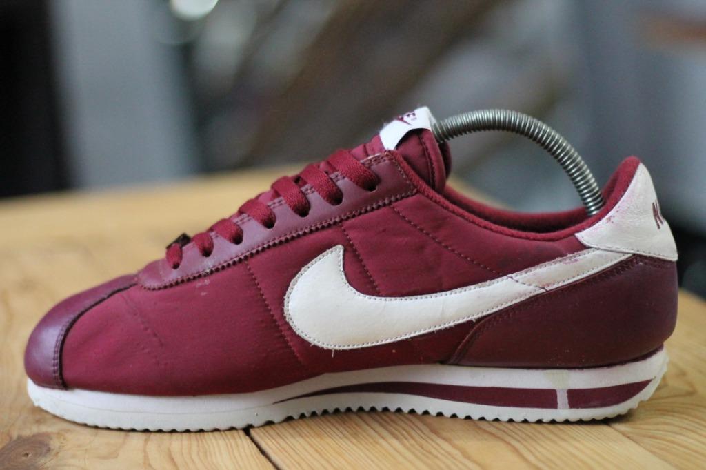 Nike cortez top white burgundy