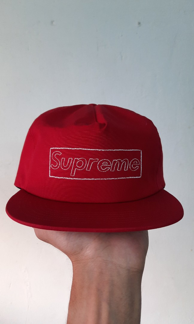 #Sell4me SUPREME KAWS CHALK LOGO 5 PANEL RED