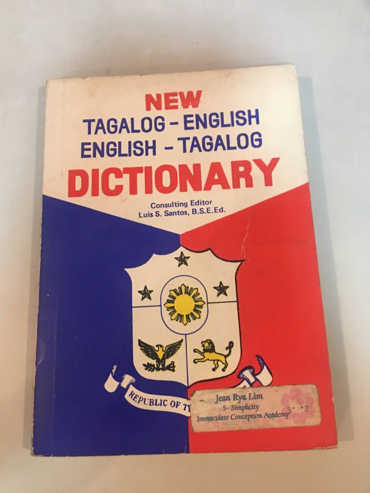 TagalogEnglish EnglishTagalog Dictionary, Hobbies & Toys, Books