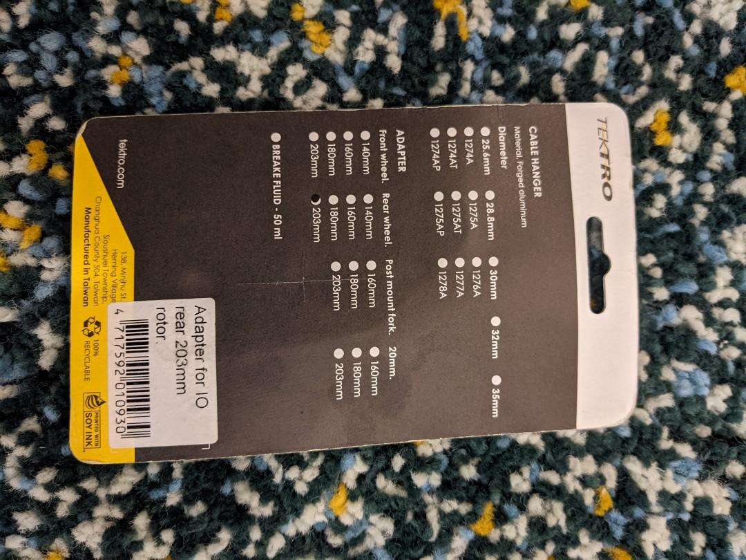 tektro brake adapter