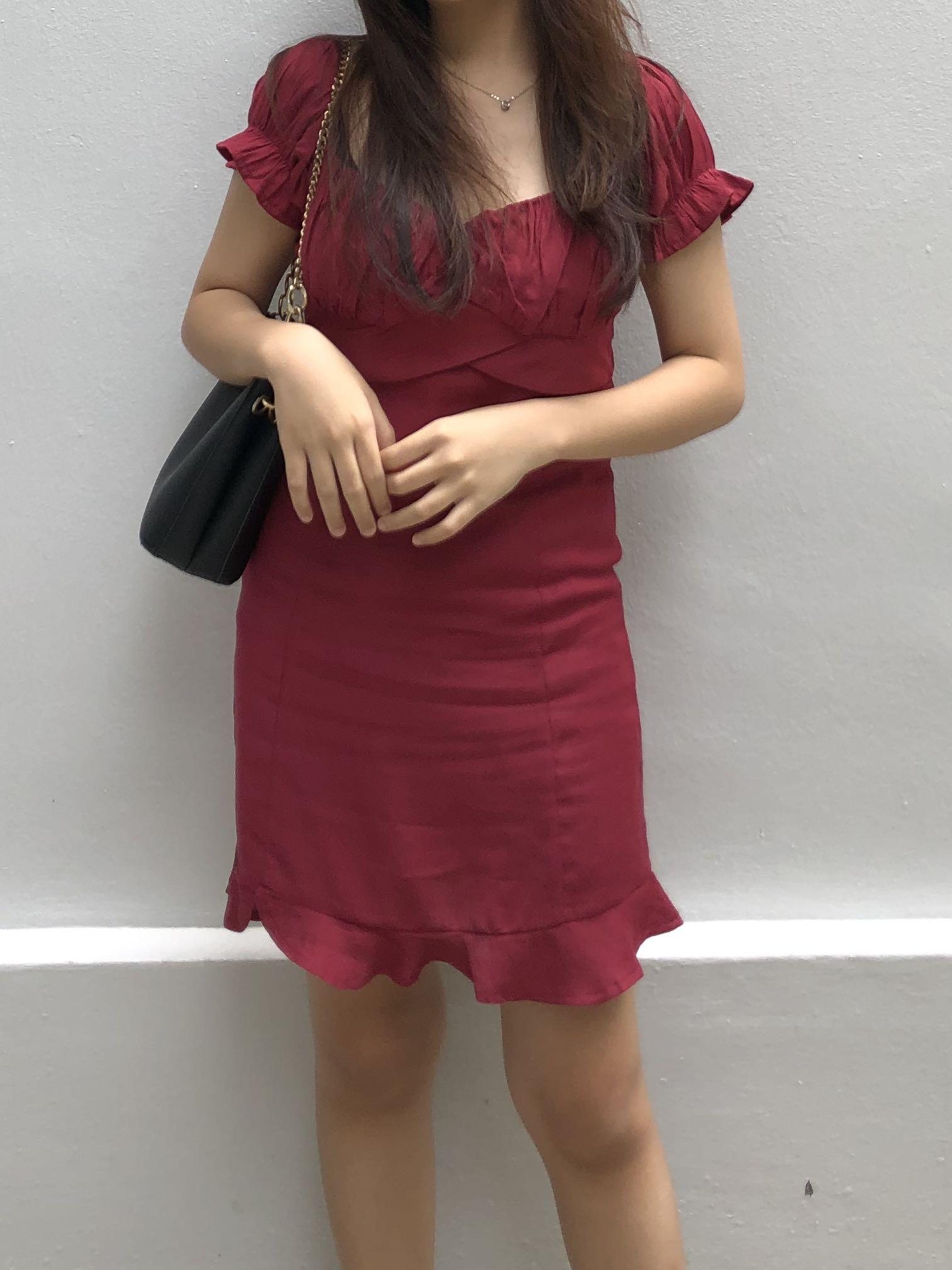Temt red dress outlet