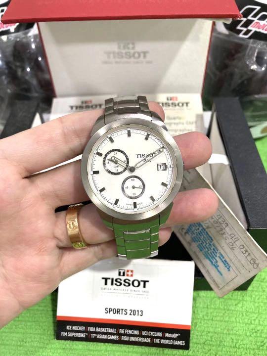 Tissot titanium gmt store