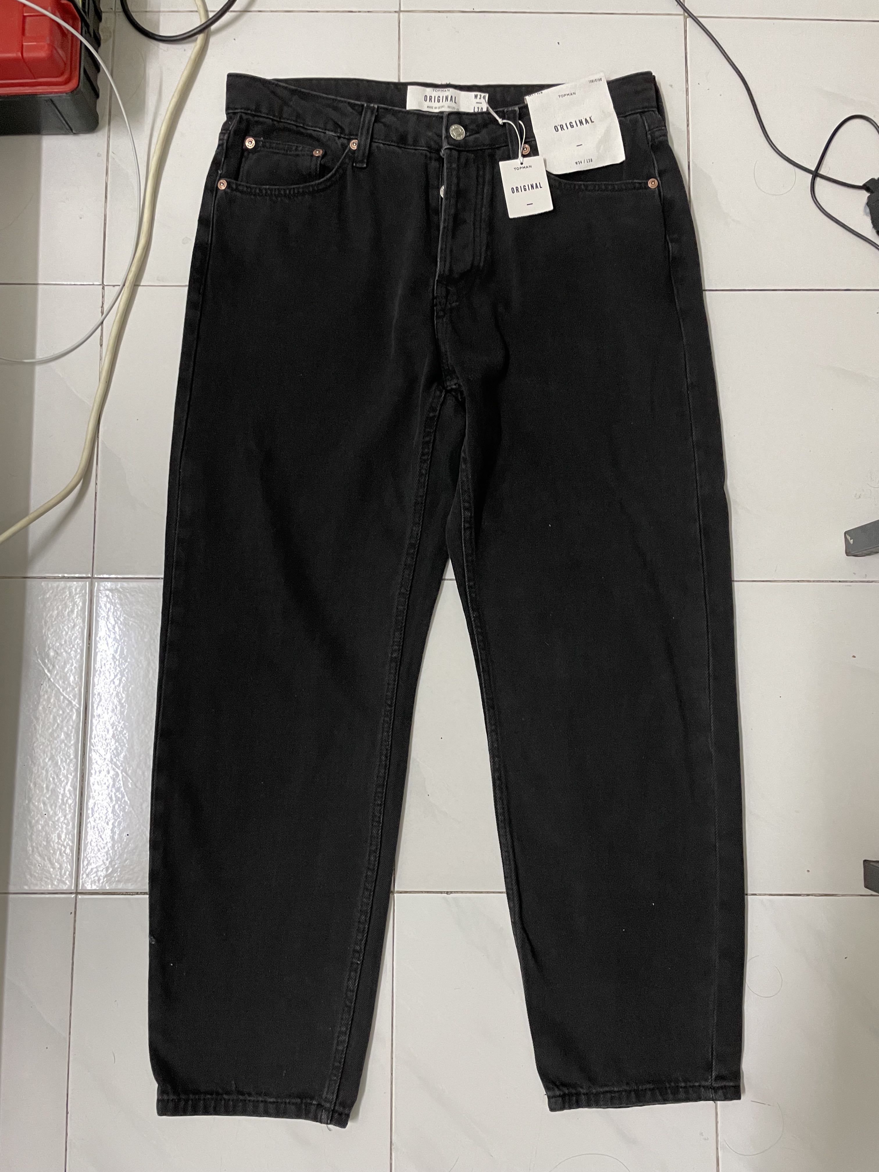 TOPMAN JEANS BLACK HITAM LEVIS