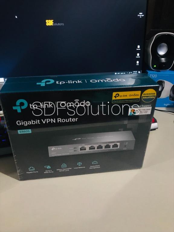 TPlink ER605 (TL-R605) Gigabit Multi-WAN VPN Router, Computers & Tech ...