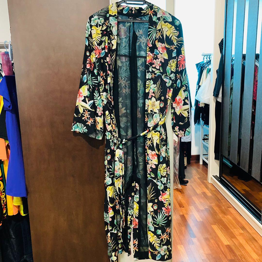 Floral maxi cardigan cheap
