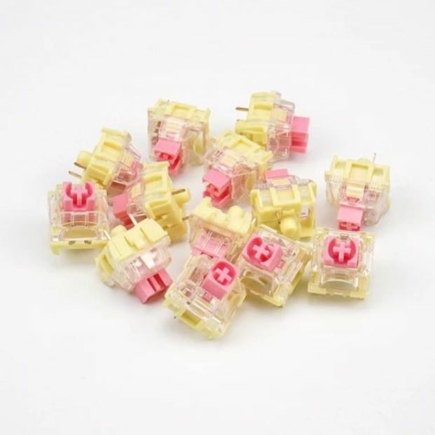 TTC Gold Pink Linear Switches x70