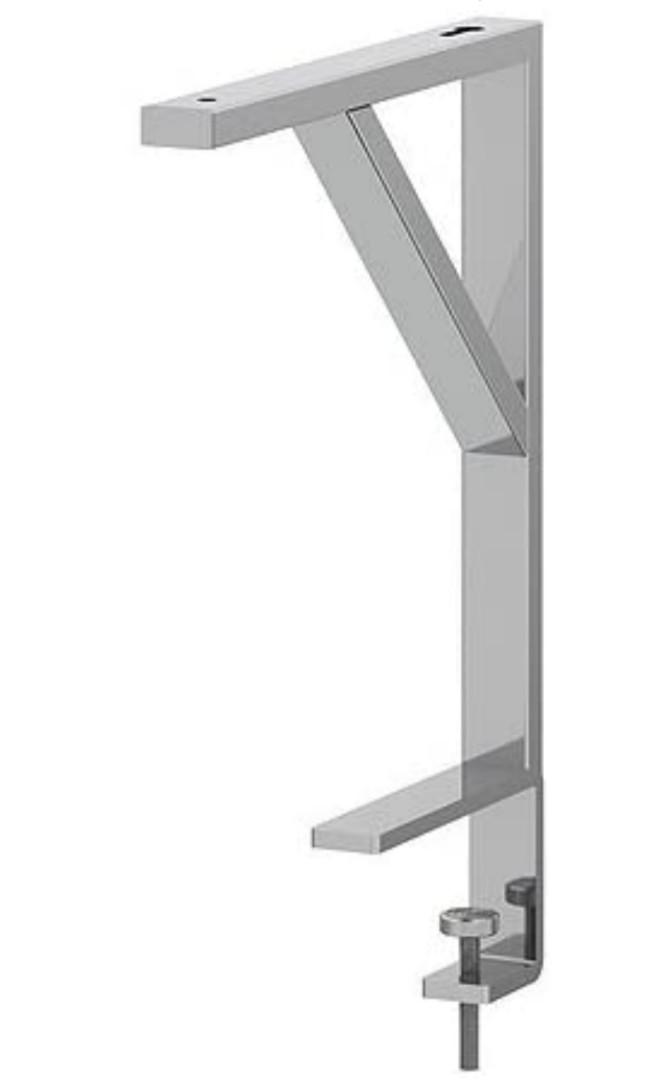 used ikea ekby tore table top bracket shelf in grey everything else on carousell