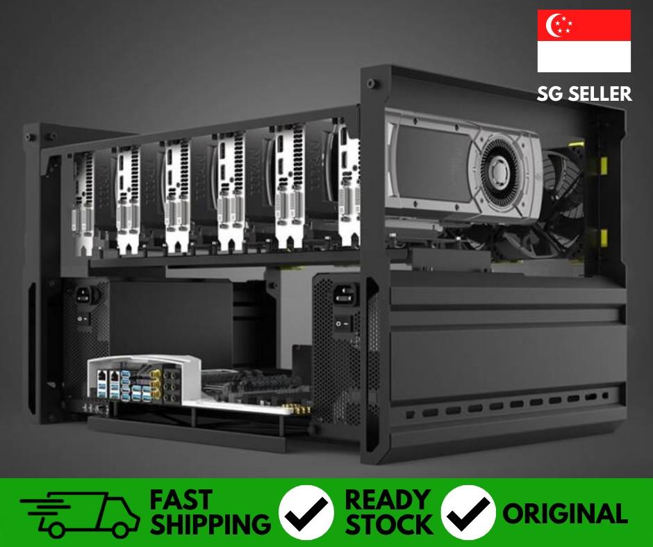 Veddha Deluxe Minercase Computer Case Veddha V3C 8-GPU Mining Case