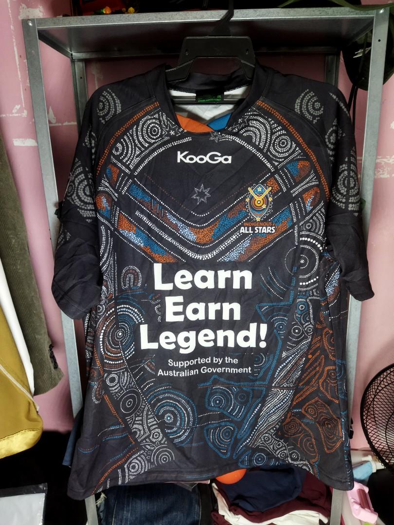 VTG KOOGA NRL INDIGENOUS ALL STAR RUGBY JERSEY, Men's Fashion, Tops