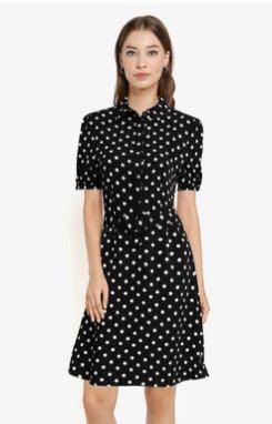 Zalora Polkadot Dress (Category: Dresses) located in Makati City. Submitted by tesssssie (Listing ID 1096420154, Image 1). Description: Never been used but washed! Repriced! My original price was 350 .