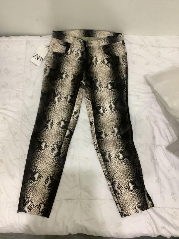 Zara snake sales pants