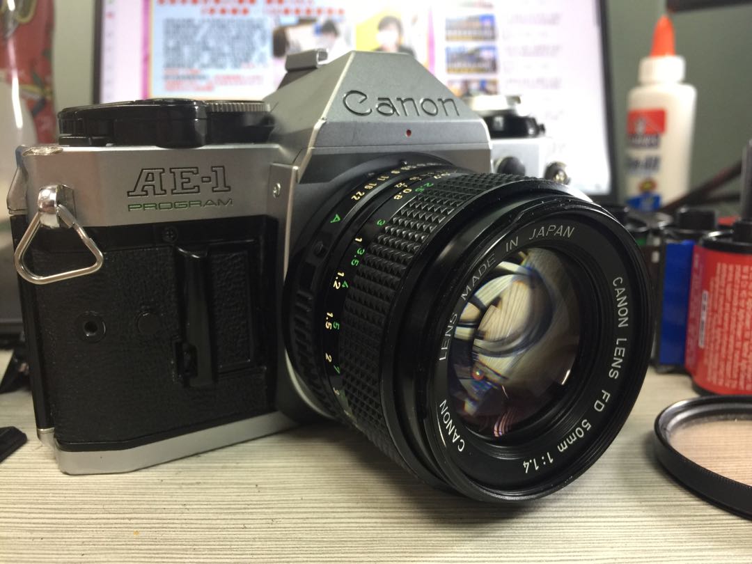 Canon AE-1 Program SLR Camera with Canon FD 50mm f/1.4 lens 單反 