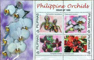 1999 MNH Philippine Orchids Souvenir Sheet