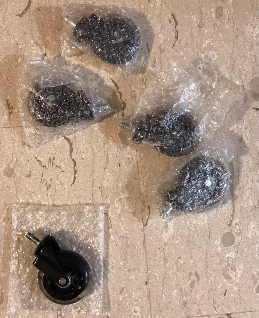 5 x Replacement Rollerblade Wheels / Castors for Ikea Office Chair