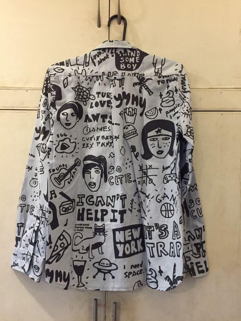 Artwork Printed Longsleeve Polo (Category: Tshirts & Polo Shirts ) located in Marikina City. Submitted by redd276 (Listing ID 1096599791, Image 2). Description: Artwork Printed Longsleeve Polo L: 27 inches W: 18 inches I can provide more photos if necessary..