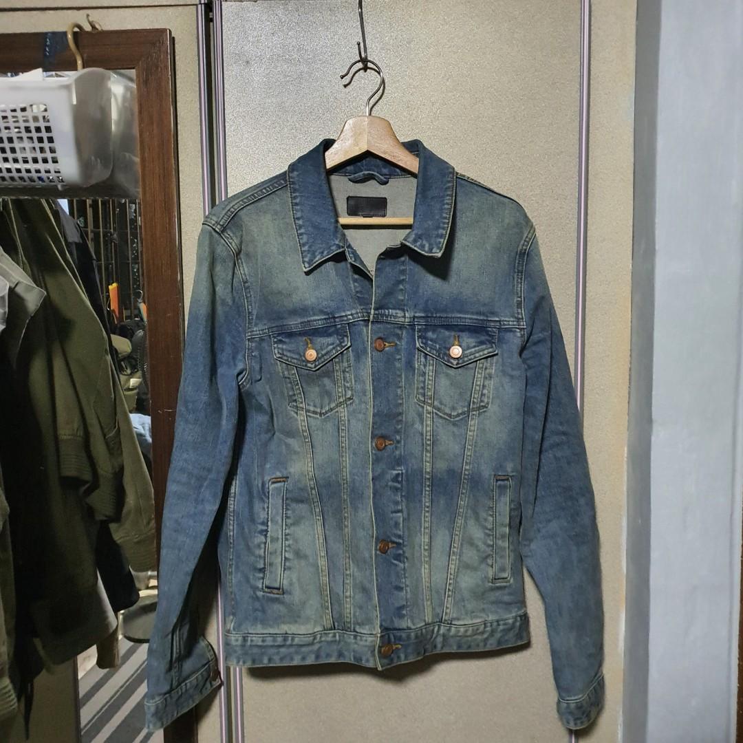 SALE Asos Washed Denim Jacket Blue