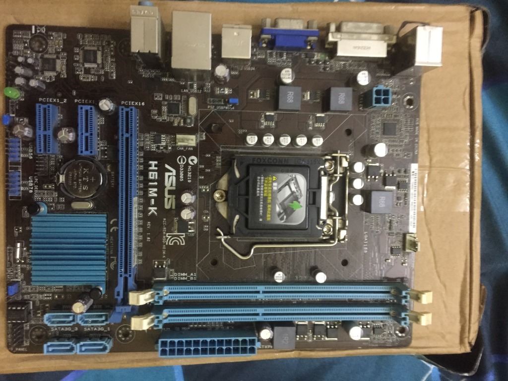 ASUS H61MK LGA1155 INTEL H61 DDR3 MOTHERBOARD (Read description first