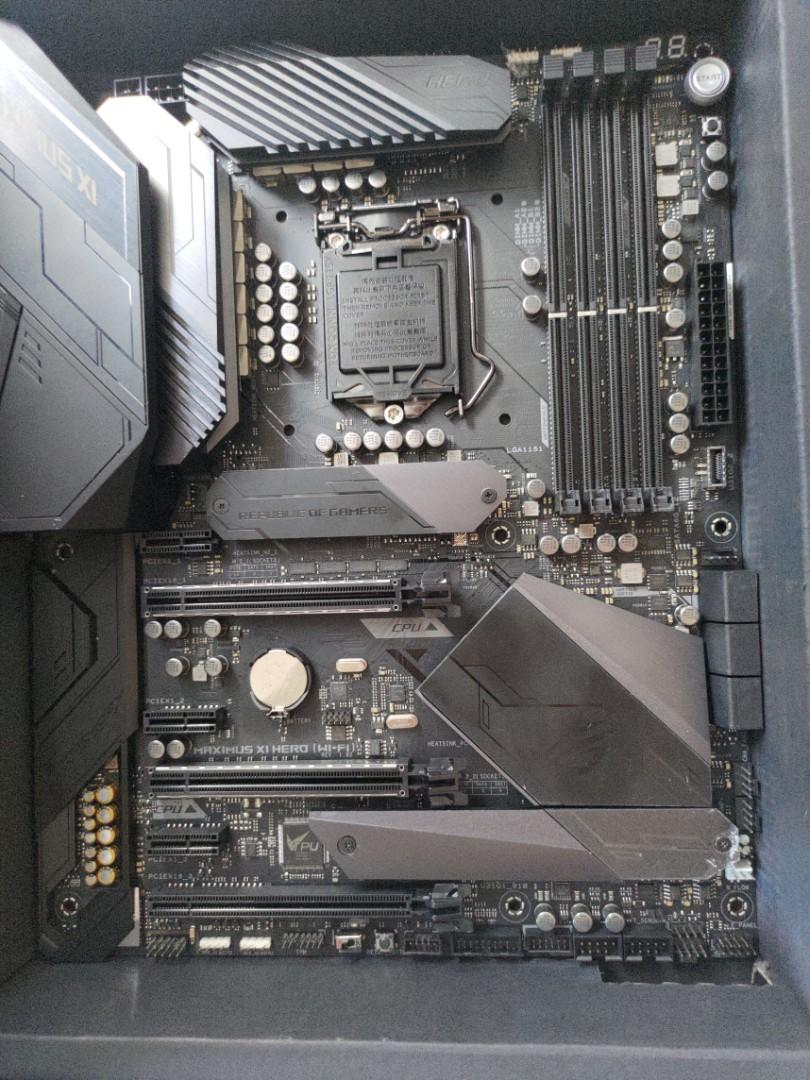 Asus Rog Maximus Xi Formula Hero Wifi Computers Tech Parts Accessories Computer Parts On Carousell