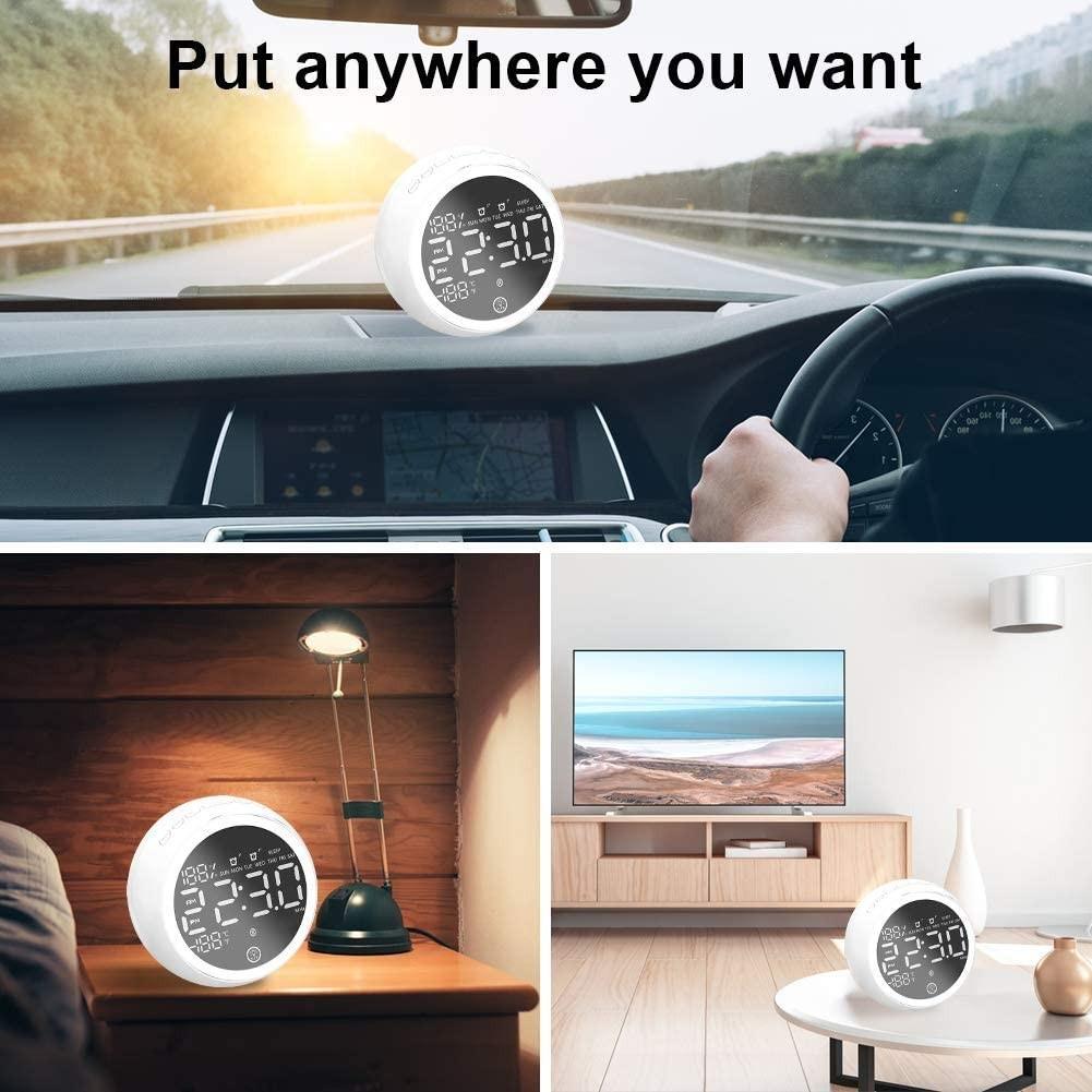 Autotipps X10 Radio Alarm Clock, Bluetooth 5.0 Speaker, LED Alarm Clock