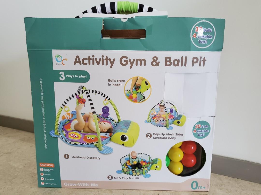 BABY ACTIVITY GYM BALL PIT TURTLE, 53 OFF