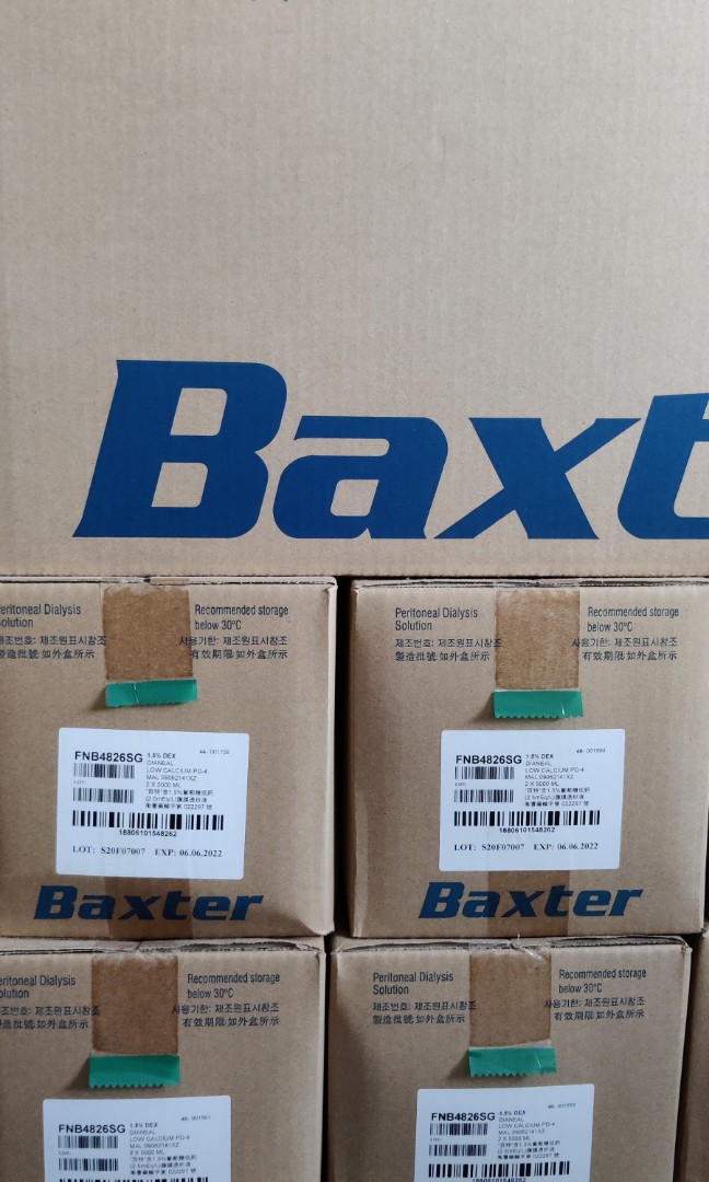 Baxter Peritoneal Dialysis Solution (1.5 Dianeal, white label), Health