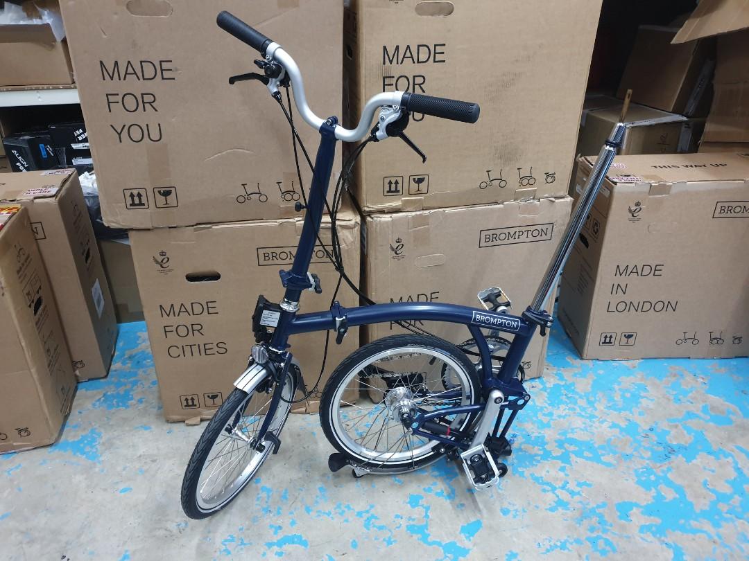 Brompton online navy blue