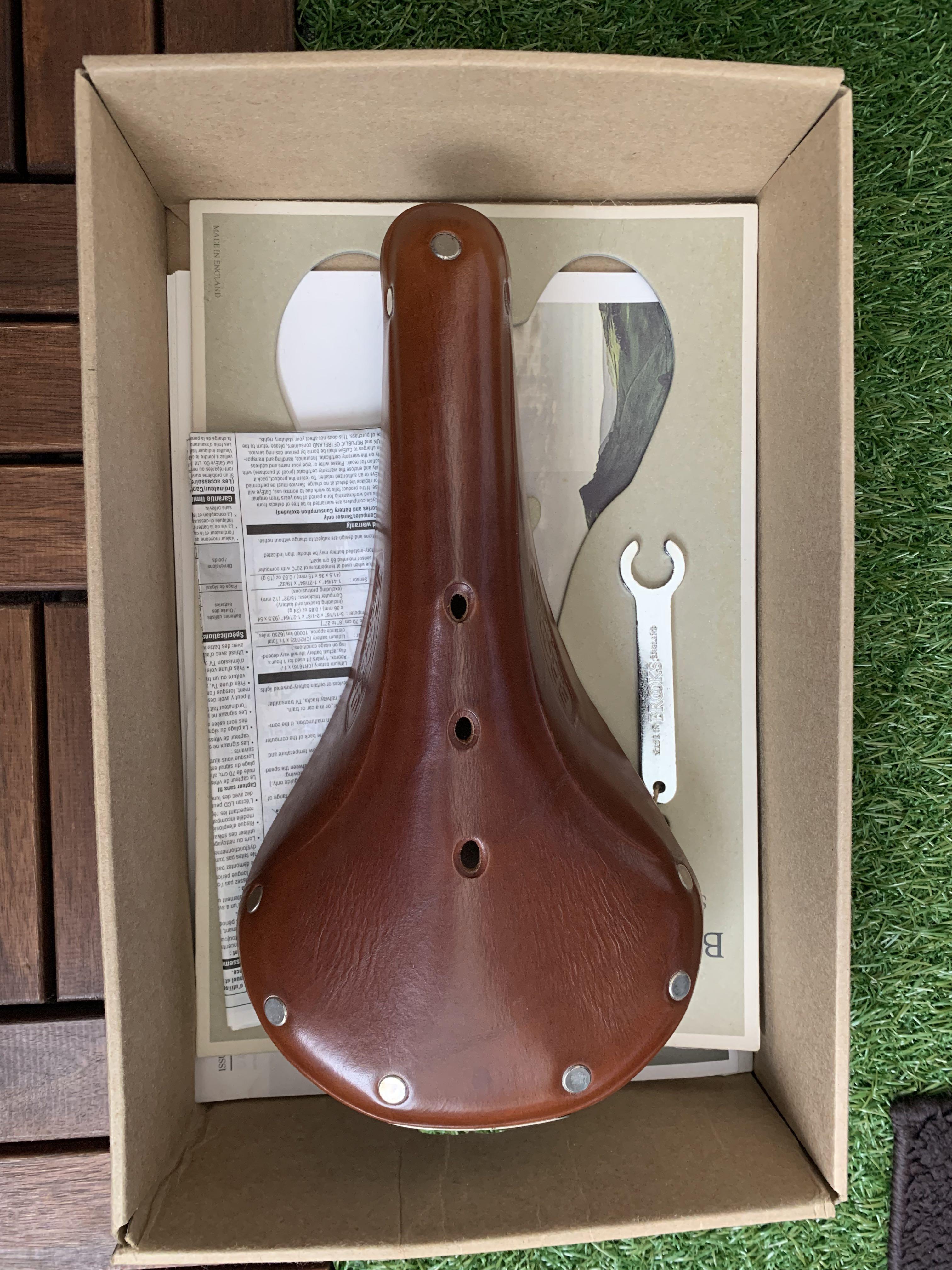Brooks saddle B17 Narrow (Honey), Sports Equipment, Bicycles & Parts