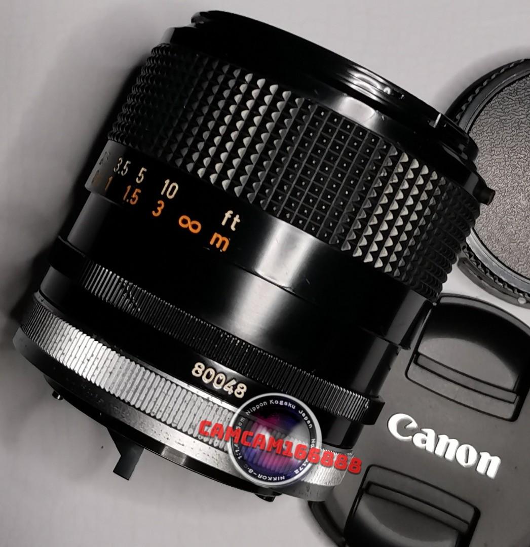 極罕Canon FD 35mm f2 ssc 早期凹玉放射玻璃, 攝影器材, 鏡頭及裝備 