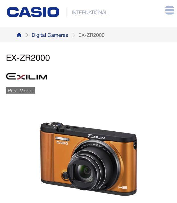 Casio Exilim EX-ZR2000 High Speed Digital Camera, Photography