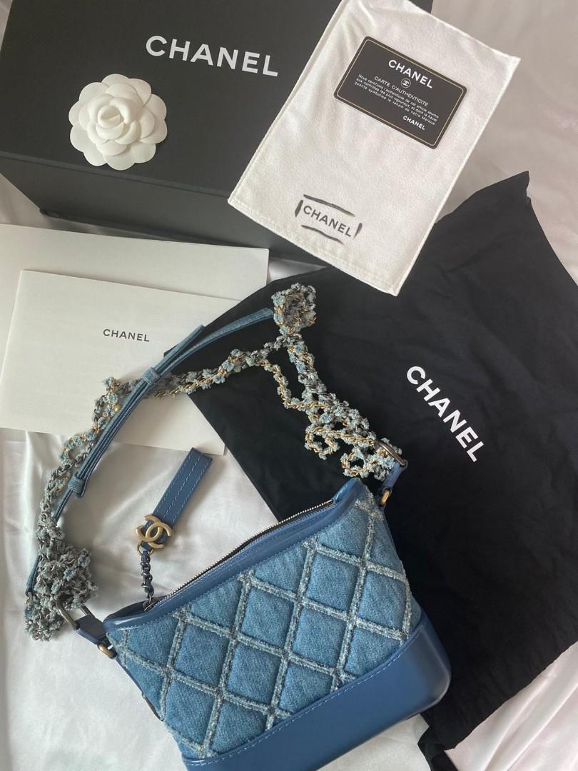 Chanel Small Denim Gabrielle Hobo - Blue Hobos, Handbags