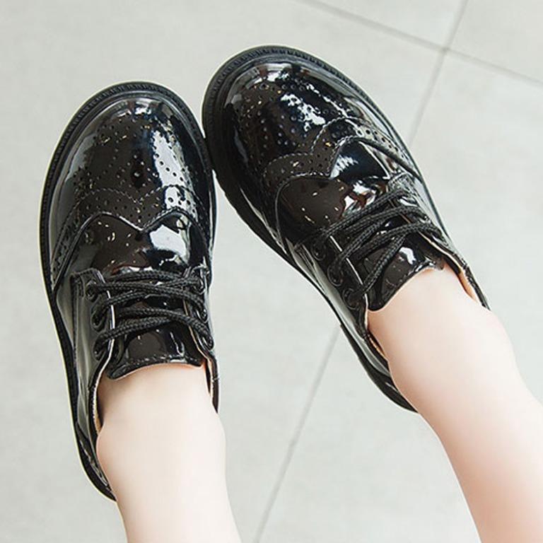 Childrens black shoes sale