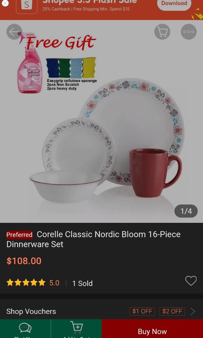 corelle nordic bloom