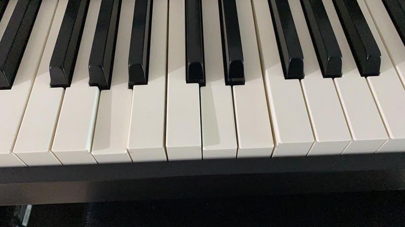 Sunken piano deals keys